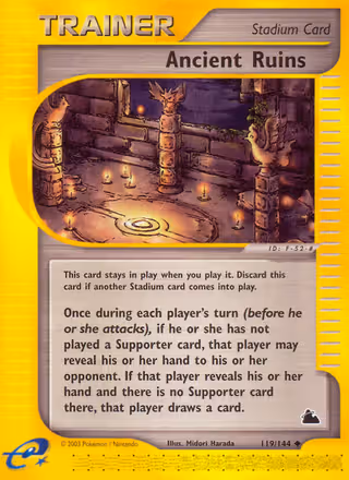 Ancient Ruins 119/144 Pokemon card