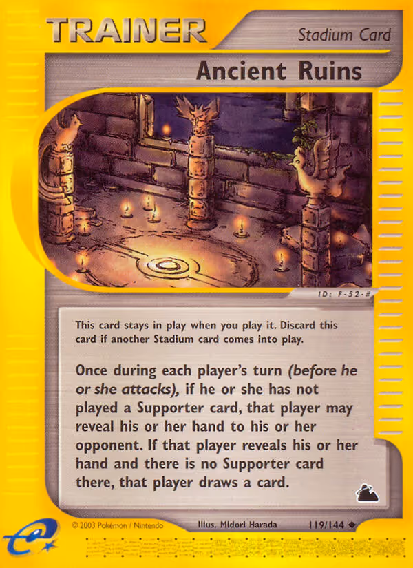 Ancient Ruins 119/144 Pokemon card