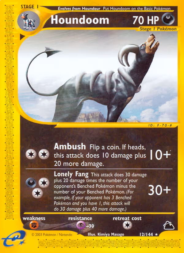 Houndoom 12/144 Pokemon card