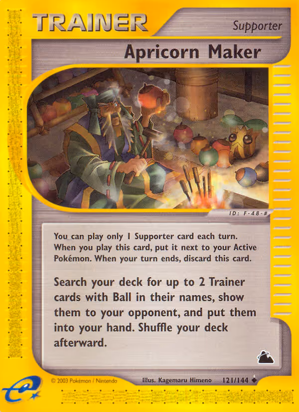 Apricorn Maker 121/144 Pokemon card
