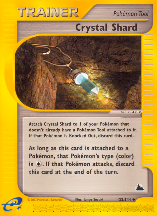 Crystal Shard 122/144 Pokemon card
