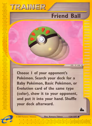 Friend Ball 126/144 Pokemon card