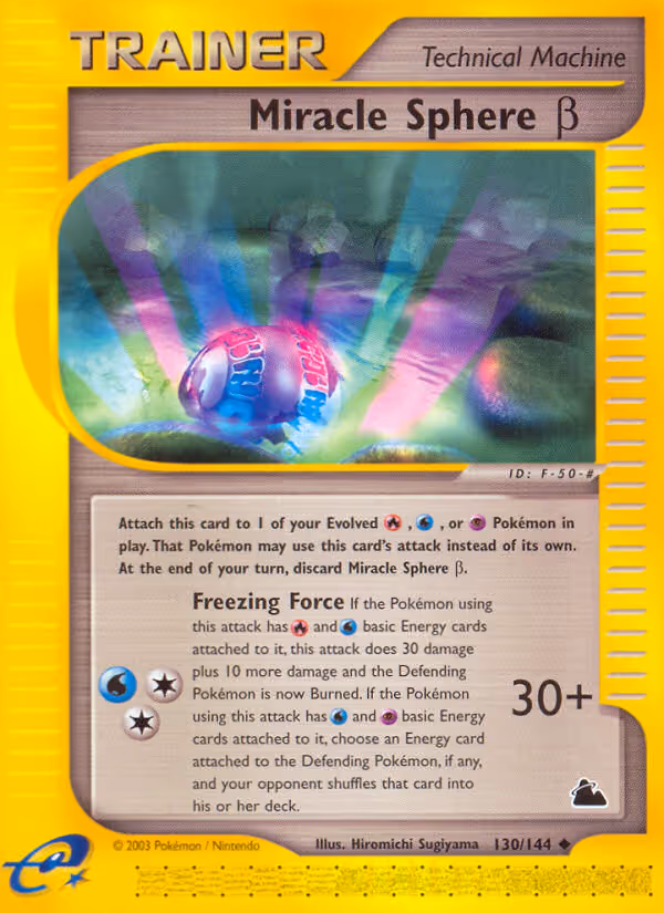Miracle Sphere Beta 130/144 Pokemon card
