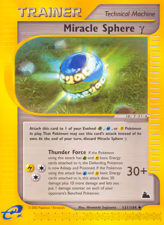 Miracle Sphere γ 131/144 Pokemon card