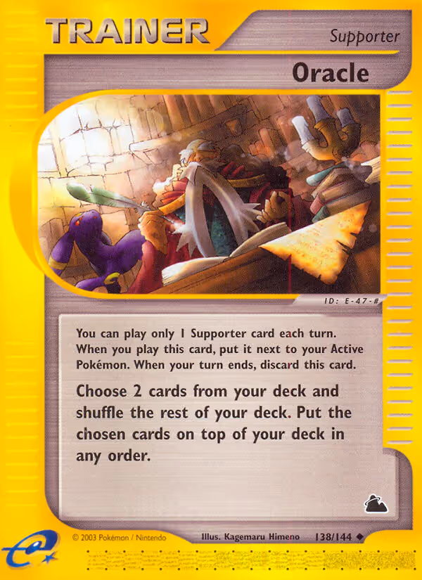 Oracle 138/144 Pokemon card