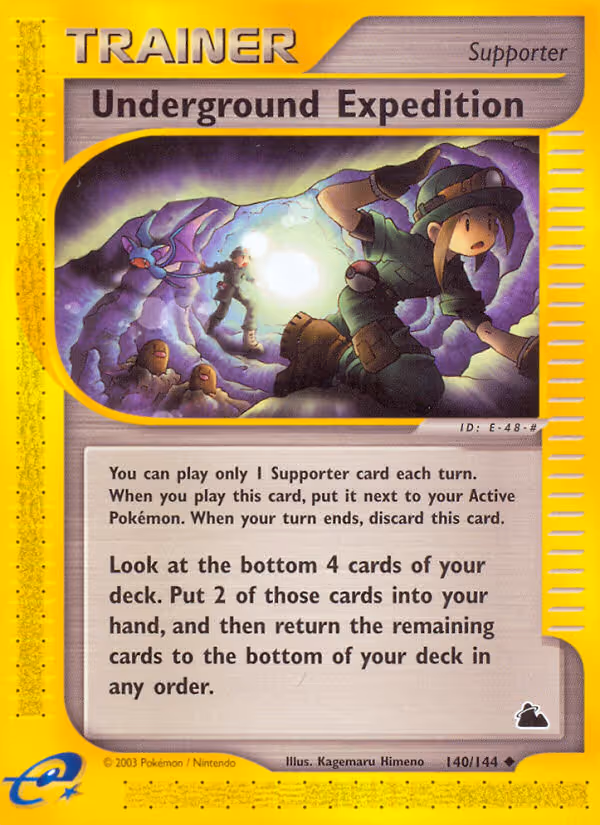 Underground Expedition 140/144 Pokemon card