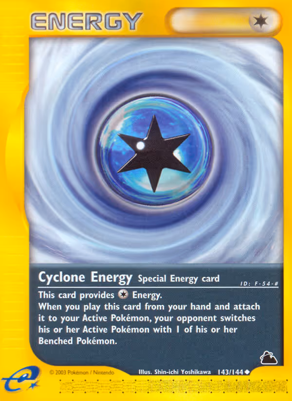 Cyclone Energy 143/144 Pokemon card