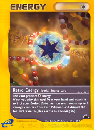 Retro Energy 144/144 Pokemon card