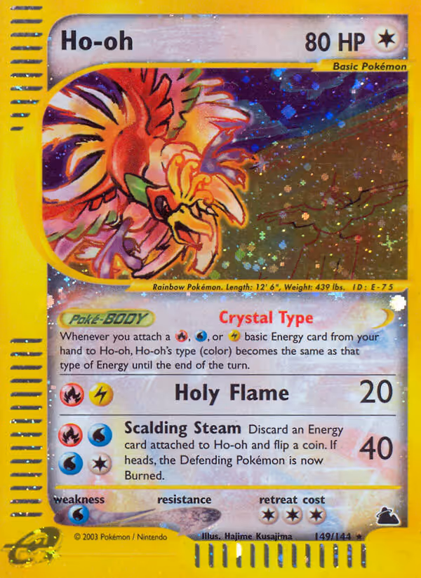 Ho-oh 149/144 Pokemon card