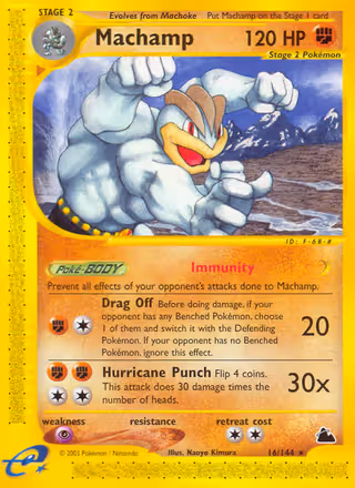 Machamp 16/144 Pokemon card