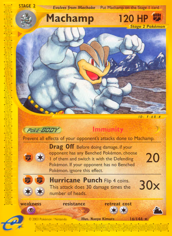 Machamp 16/144 Pokemon card