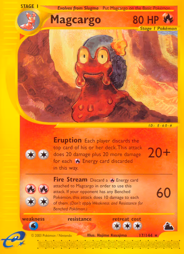 Magcargo 17/144 Pokemon card