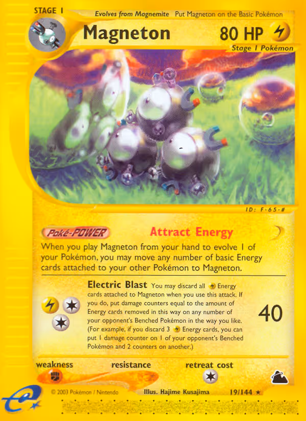 Magneton 19/144 Pokemon card