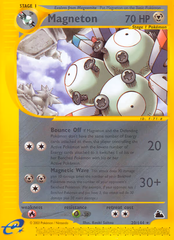 Magneton 20/144 Pokemon card