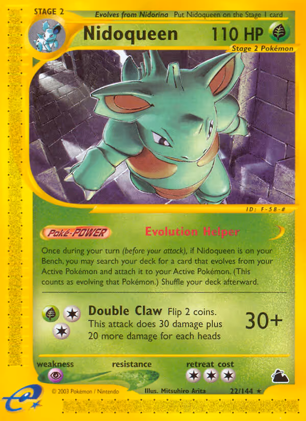Nidoqueen 22/144 Pokemon card