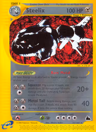 Steelix 31/144 Pokemon card