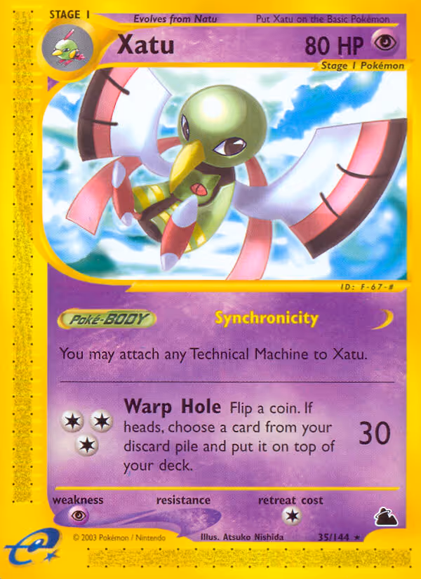 Xatu 35/144 Pokemon card