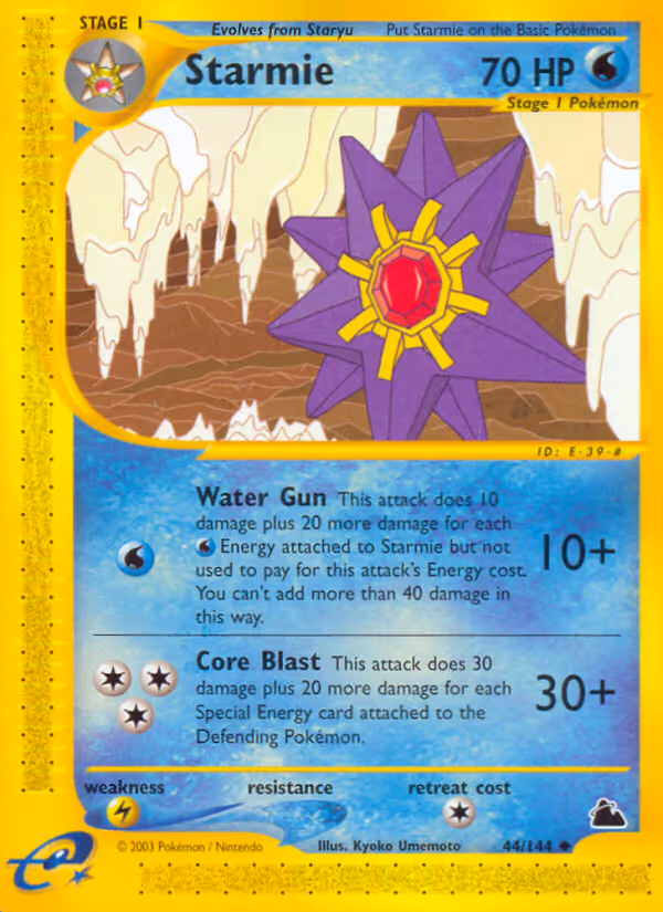 Starmie 44/144 Pokemon card