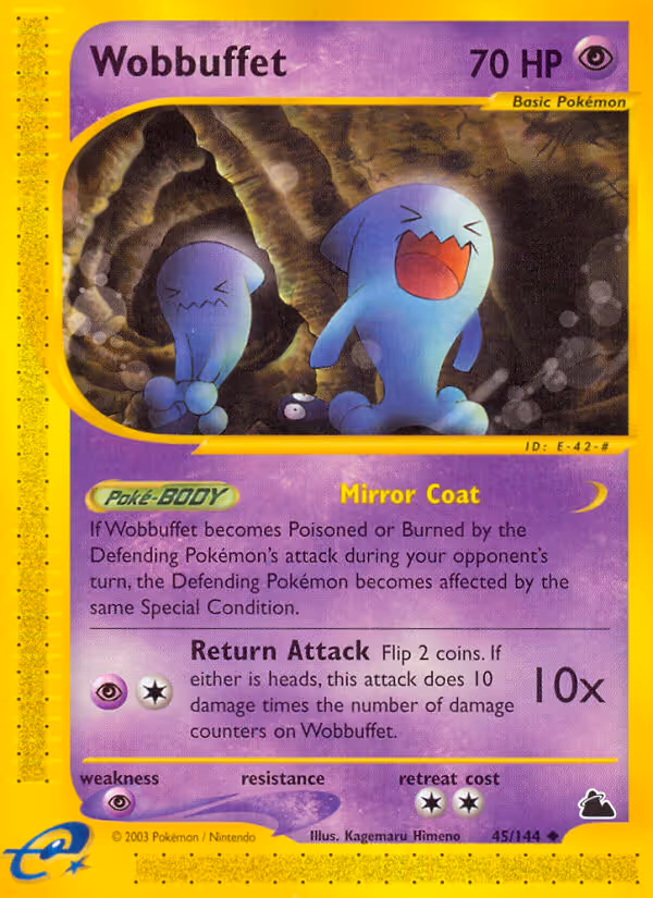 Wobbuffet 45/144 Pokemon card