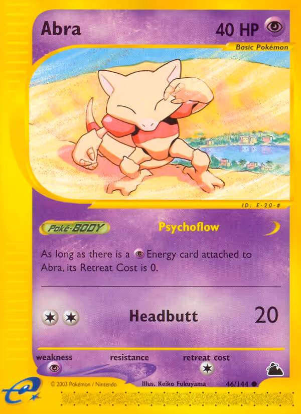 Abra 46/144 Pokemon card