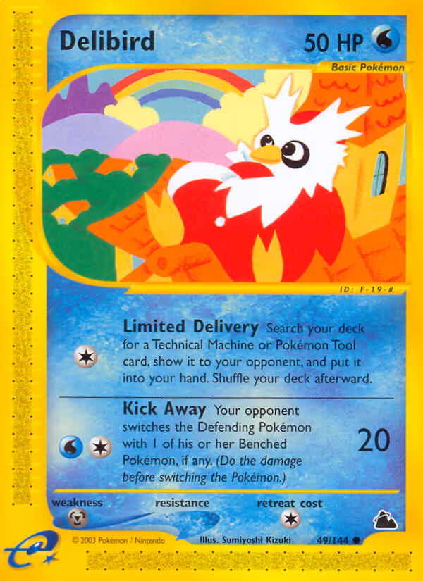 Delibird 49/144 Pokemon card