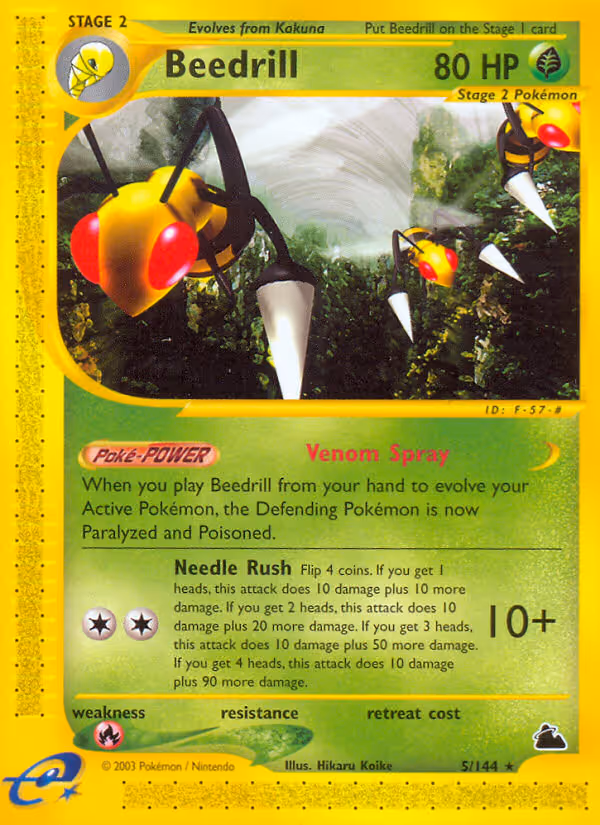 Beedrill 5/144 Pokemon card