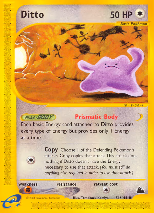 Ditto 51/144 Pokemon card