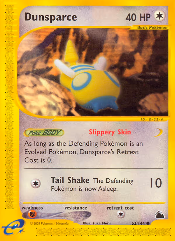 Dunsparce 53/144 Pokemon card