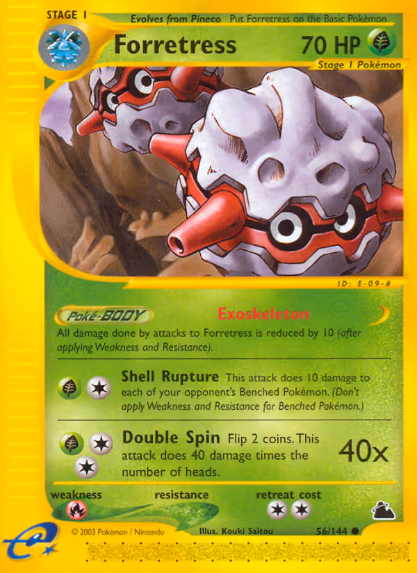Forretress 56/144 Pokemon card