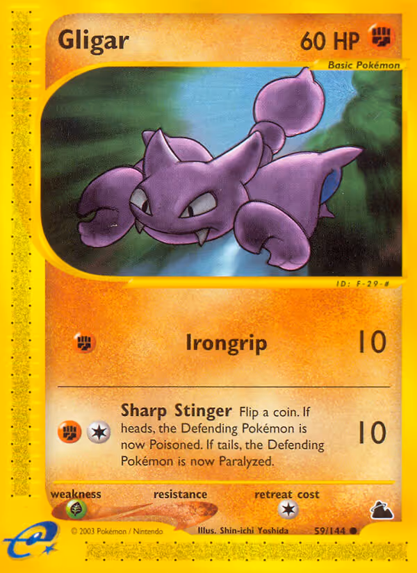 Gligar 59/144 Pokemon card
