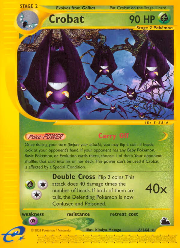 Crobat 6/144 Pokemon card