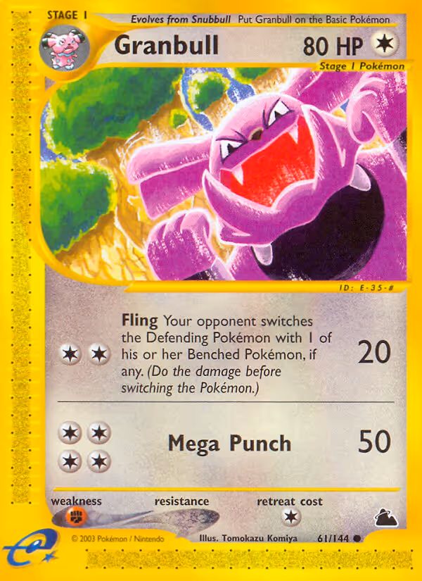 Granbull 61/144 Pokemon card