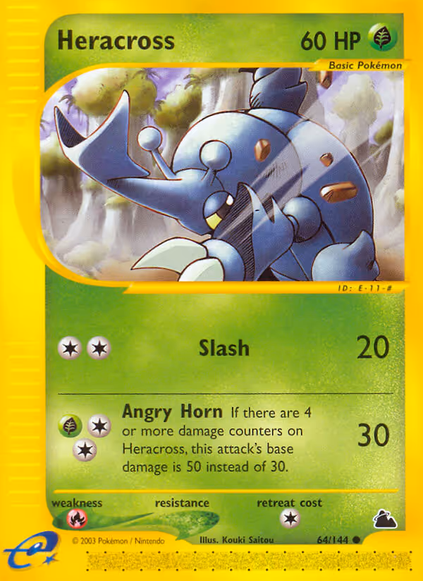 Heracross 64/144 Pokemon card