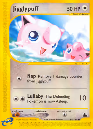 Jigglypuff 68/144 Pokemon card