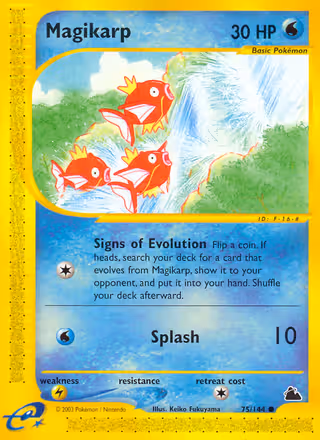 Magikarp 75/144 Pokemon card