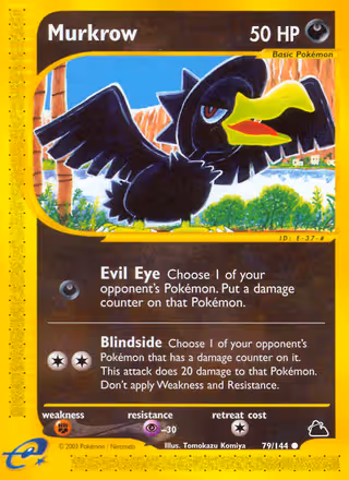 Murkrow 79/144 Pokemon card
