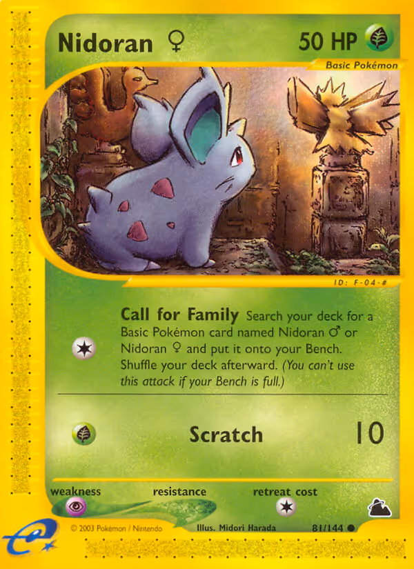 Nidoran♀ 81/144 Pokemon card