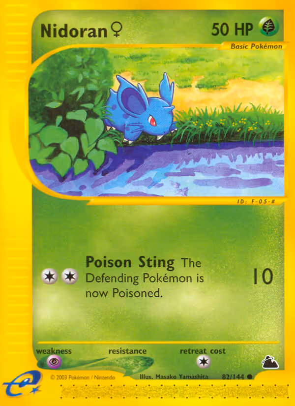 Nidoran♀ 82/144 Pokemon card