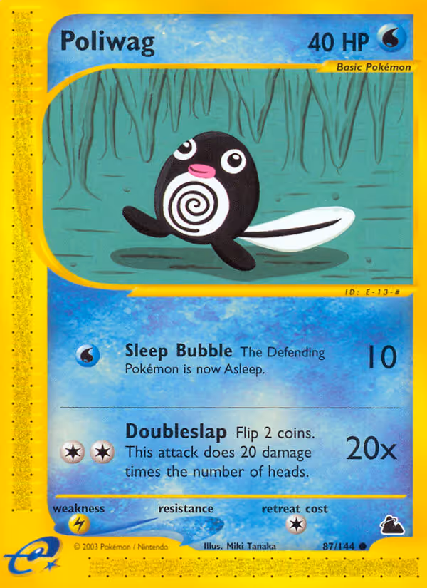 Poliwag 87/144 Pokemon card