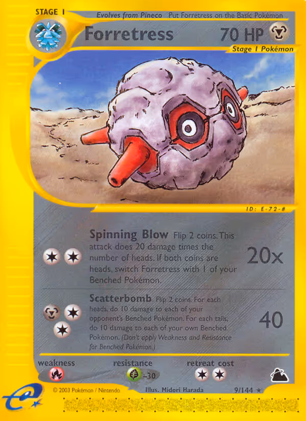 Forretress 9/144 Pokemon card