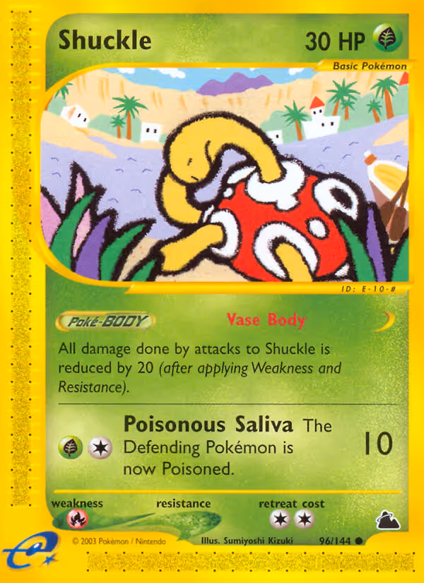 Shuckle 96/144 Pokemon card