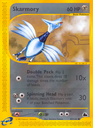 Skarmory 97/144 Pokemon card