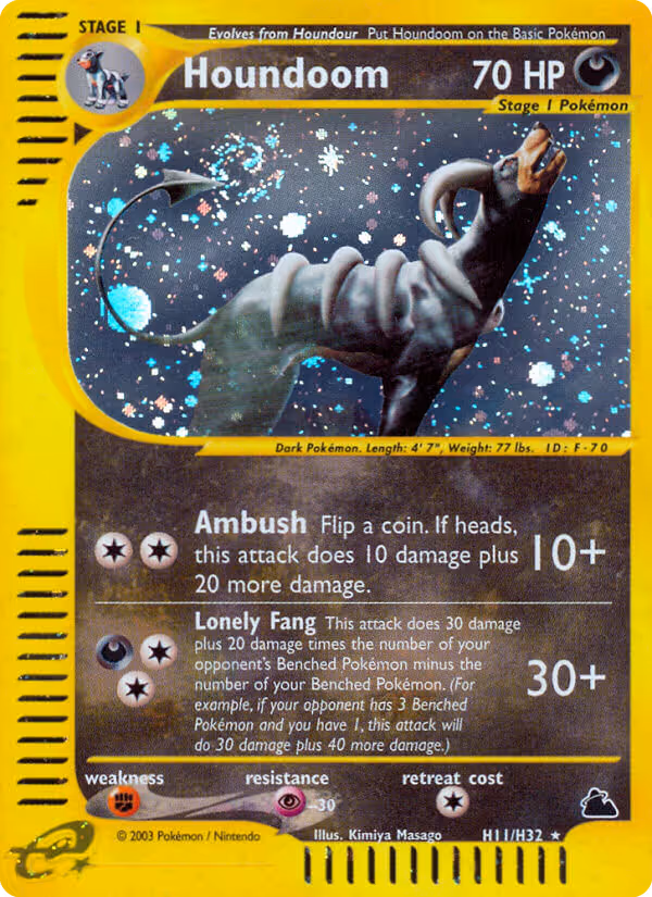 Houndoom H11 Pokemon card