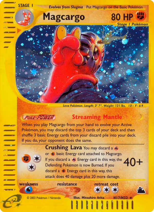 Magcargo H17 Pokemon card