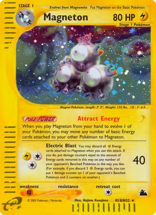 Magneton H18 Pokemon card