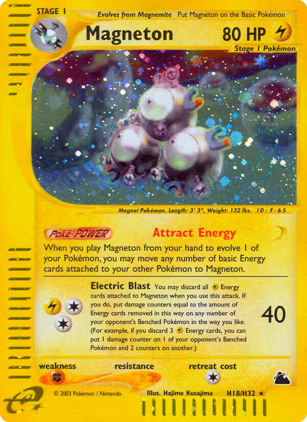 Magneton H18 Pokemon card