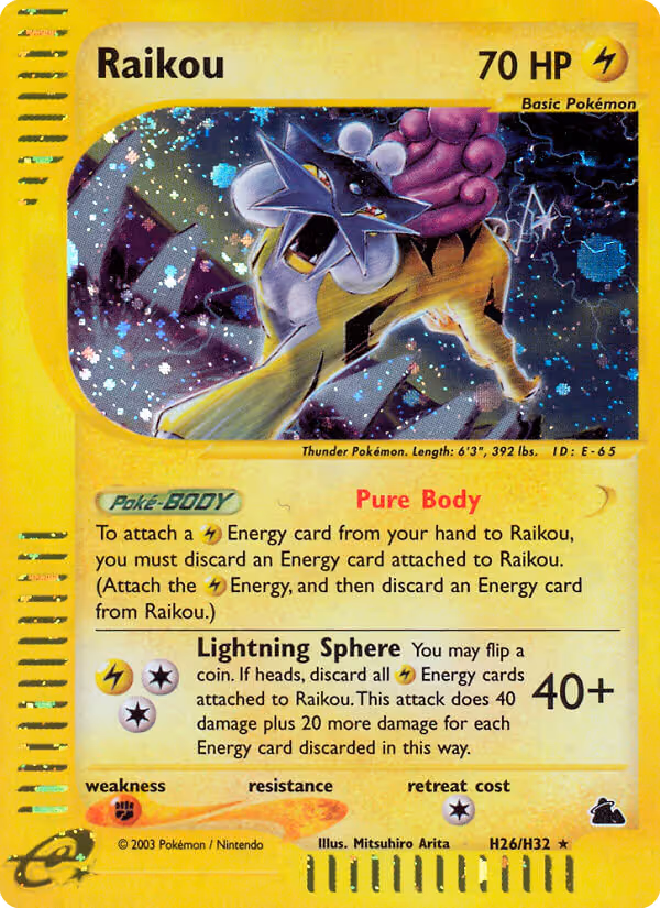 Raikou H26 Pokemon card