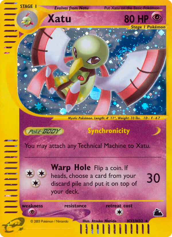Xatu H32 Pokemon card