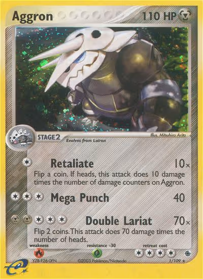 Aggron 1/109 Pokemon card