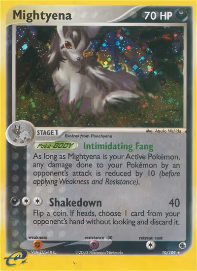 Mightyena 10/109 Pokemon card